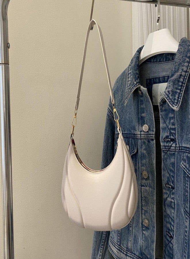 SANTORINI Mini Party handbags for Women | Small size hobo Shoulder bags (White) - Image 5